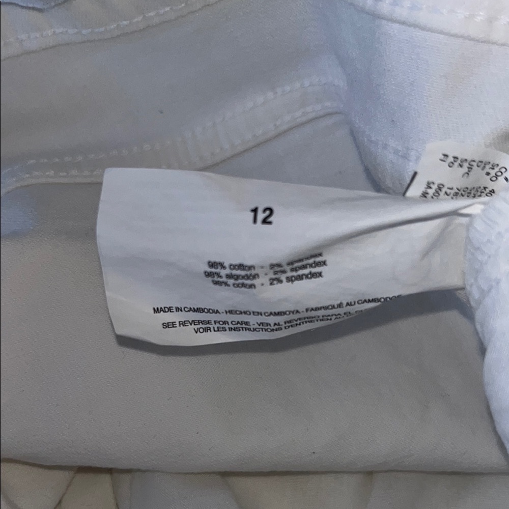 Nine West Gramercy Women's White Ankle Crop Jeans - Picture 5 of 5